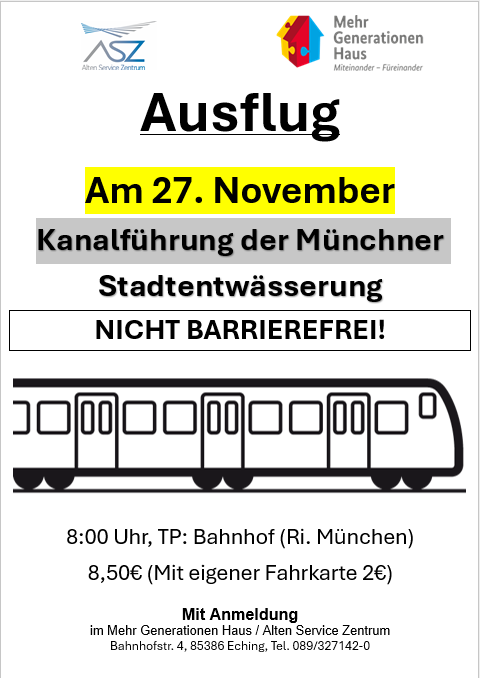 Ausflug: Kanalführung der Münchner Stadtentwässerung. Lernen Sie die spektakulären Untergrundsysteme Münchens kennen!